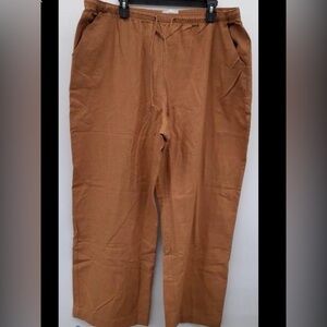 NWT Abercrombie & Fitch Brown Linen Classic Fit